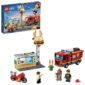 LEGO City Burger Bar Fire Rescue Building Blocks for Kids (327 Pcs)60214