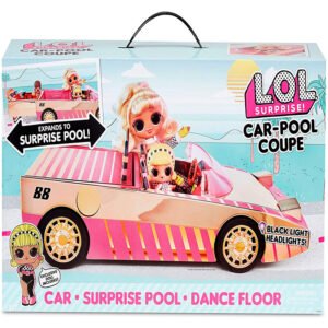 LOL Surprise Car-Pool Coupe with Exclusive Doll, Surprise Pool & Dance Floor with Magic Light Party, Multicolor