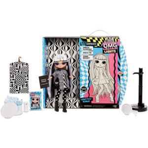 LOL Surprise OMG Lights Groovy Babe Fashion Doll with 15 Surprises Accessories Set | Includes Fashion Doll and Magic Black Light Surprises| Great Gift for...
