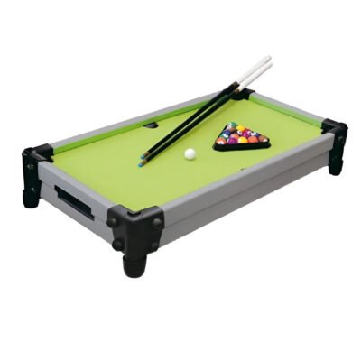 Playwell Innov8 tabletop pool game table with cues and balls