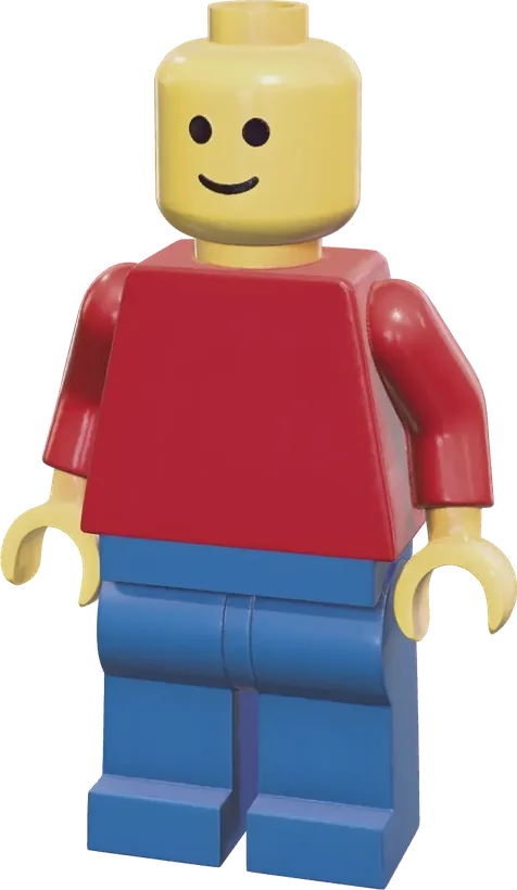 LEGO minifigure waving