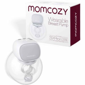 Momcozy S9 Pro Wearable Breast Pump, Hands-Free, 24mm, Grey | LED Display, 2 Modes, 9 Levels, Portable
