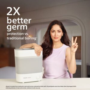 Philips Avent Electric Steam Sterilizer SCF291/00 | Kills 99.9% Germs in 10 Mins