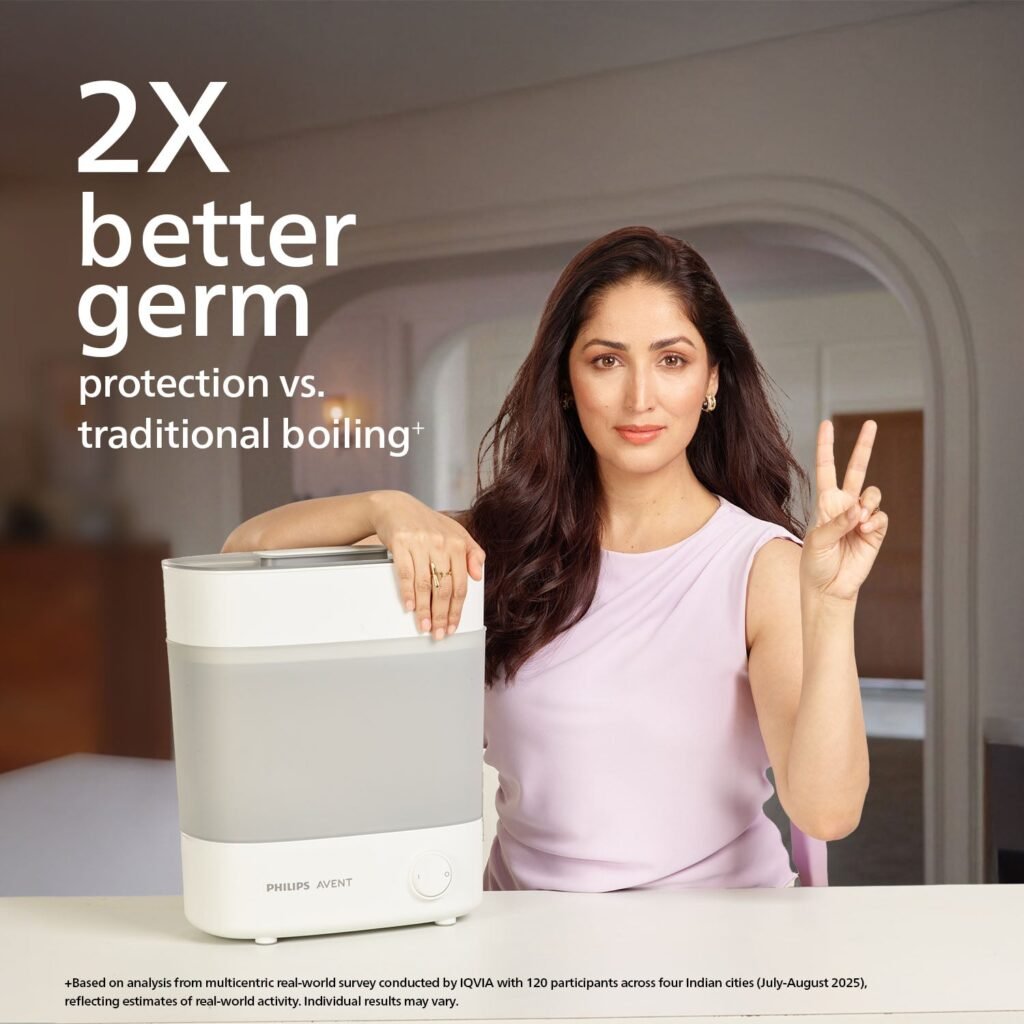 Philips Avent Electric Steam Sterilizer SCF291/00 | Kills 99.9% Germs in 10 Mins
